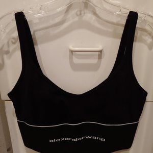 Alexander Wang ribbed jersey bra/crop top